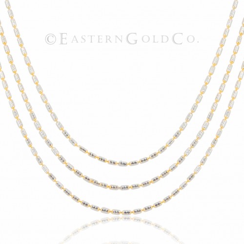 22ct Gold Silk Necklace Set