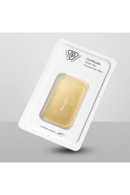 Metalor 20g Minted Gold Bar