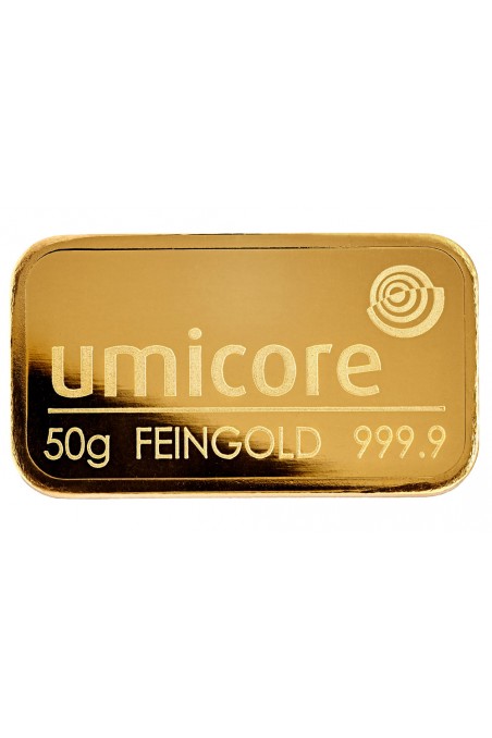 Umicore 50g Minted Gold Bar