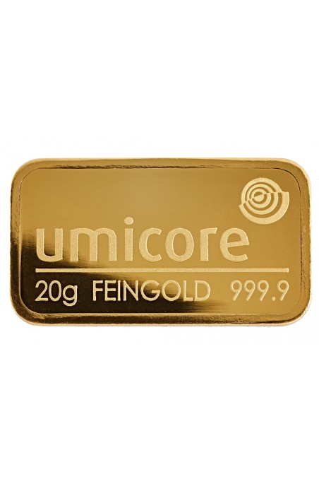 Umicore 20g Minted Gold Bar