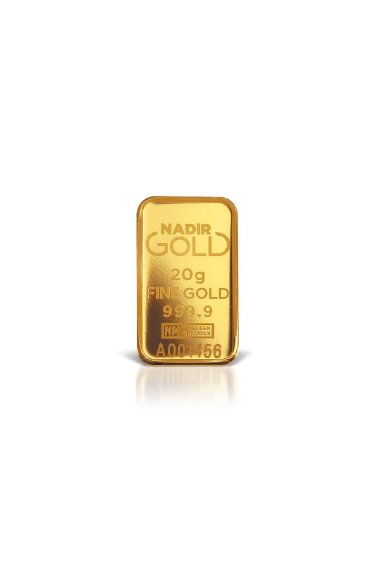 Nadir Metal 20g Minted Gold Au Gram Bar 999.9