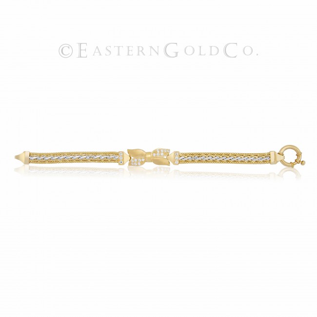 18ct Gold Ladies Wrist Bracelet