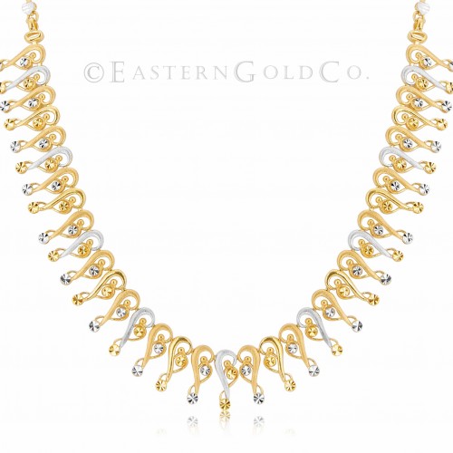 22ct Gold Silk Necklace Set