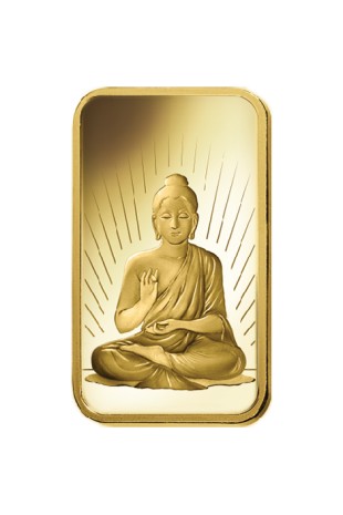 PAMP 5g Religious Buddha Gold Rectangular Ingot
