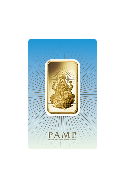 PAMP 1oz Religious Lakshmi Gold Rectangular Ingot