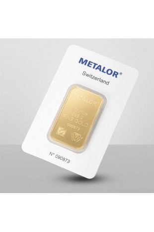 Metalor 1oz Minted Gold Bar