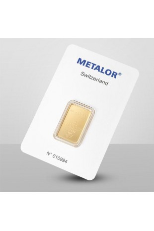 Metalor 5g Minted Gold Bar