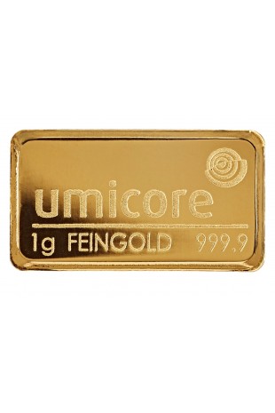 Umicore 1g Minted Gold Bar