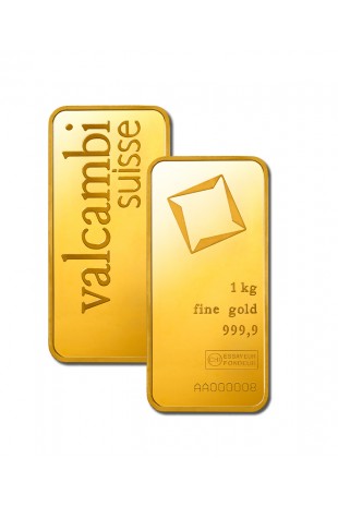 Valcambi 1KG Minted Gold Bar