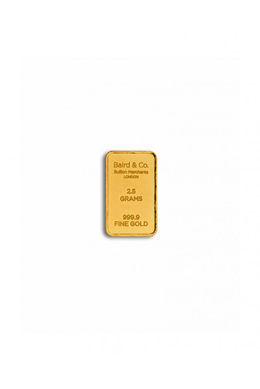 Baird & Co 2.5g Gold Minted Bar