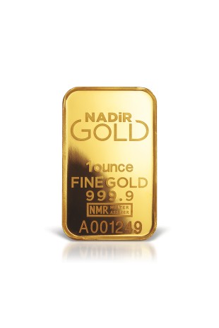 Nadir Metal 1oz Minted Gold Au Gram Bar 999.9