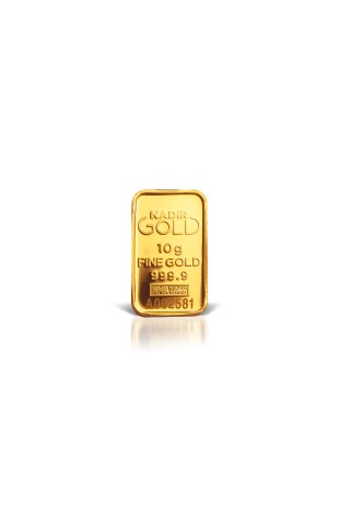 Nadir Metal 10g Minted Gold Au Gram Bar 999.9