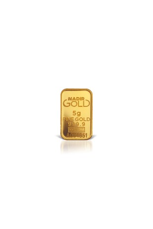 Nadir Metal 5g Minted Gold Au Gram Bar 999.9