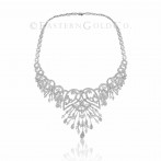 18ct White Gold Necklace Set